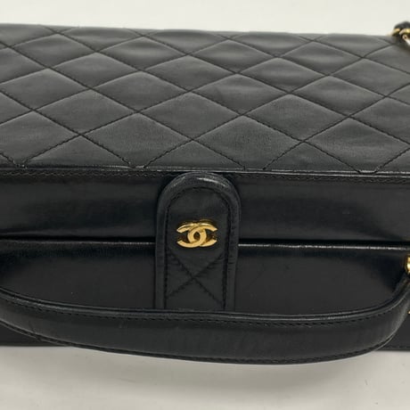 CHANEL　マトラッセ　ハンドバッグ　ラムスキン