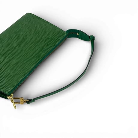 美品 LOUIS VUITTON エピ ポシェット アクセサリー ポーチ グリーン M52984