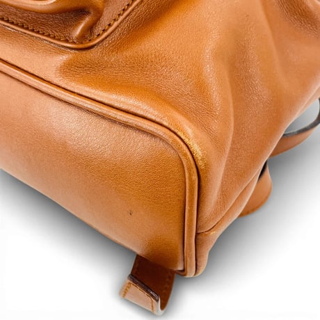 GUCCI ブラウン レザー バンブー レディース バックパック