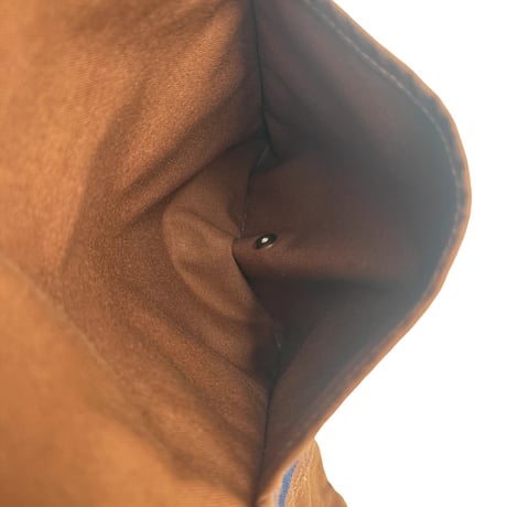 HERMES ブラウン キャンバス エールライン バサス MM ユニセックス ショルダーバッグ