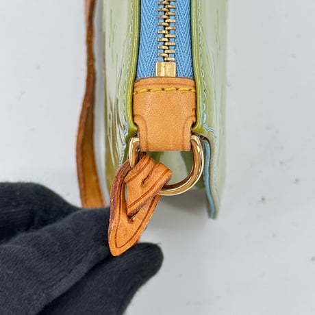 LOUIS VUITTON レキシントン ヴェルニ グリーン アクセソワール ハンドバッグ M91010