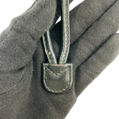 GUCCI ブラックレザー バンブー レディース バックパック