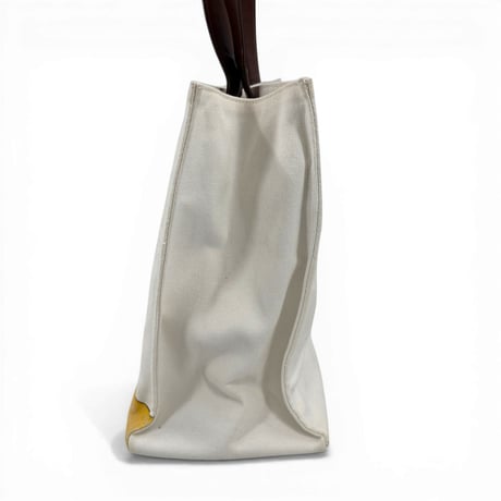 YOSHIMOTO NARA x STELLA McCARTNEY ホワイト キャンバス ショルダーバッグ