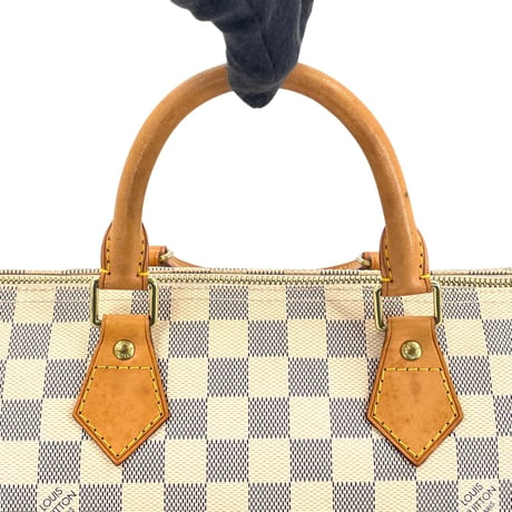 LOUIS VUITTON スピーディ30 ダミエ・アズール キャンバス ホワイト ハンドバッグ N41533