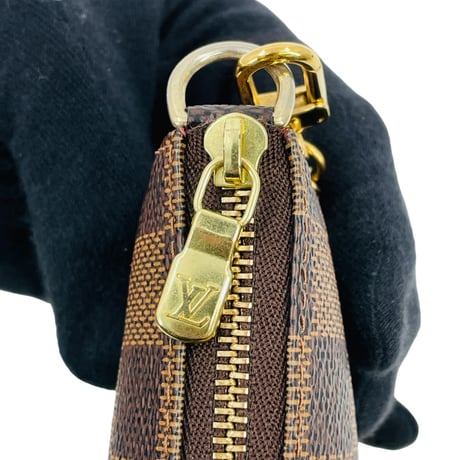 LOUIS VUITTON ダミエ エベヌ ミニポシェット アクセサリー ポーチ トTRUNKD&バッグS N58011