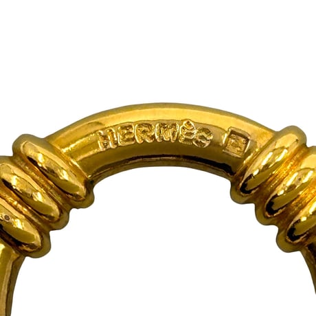 HERMES ゴールド メッキ ブーエ スカーフ リング