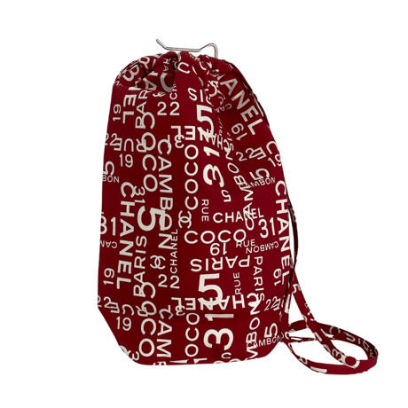 CHANEL　ビーチバッグ　赤