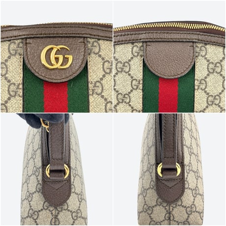 GUCCI オフィディア GGキャンバス シェリーライン ドーム ショルダーバッグ 499621