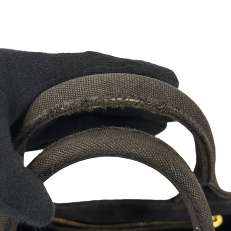 PRADA ミラノ デニム ブラック カナパ 2WAY ハンドバッグ