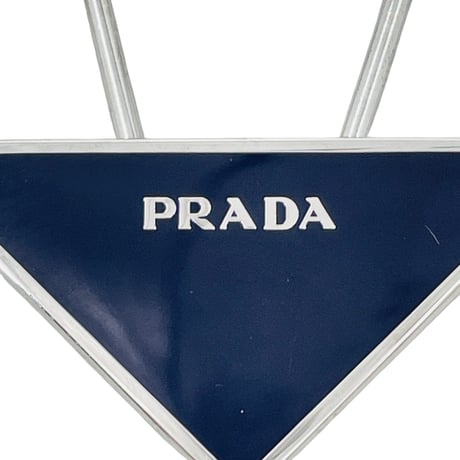 PRADA トライアングルロゴ シルバーキーリング