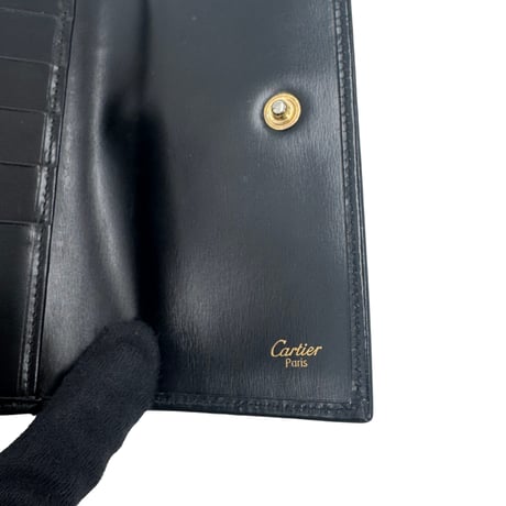 Cartier　２つ折り長財布　サファイア
