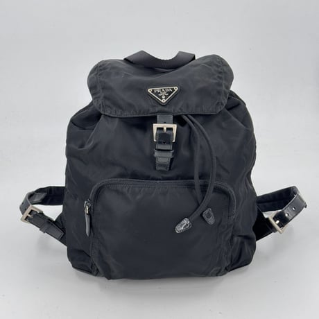 PRADA テスートナイロン リュック ブラック 三角ロゴ VELA B4650 保証カード付き