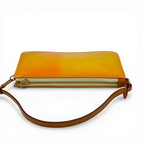 LOUIS VUITTON モノグラム ヴェルニ イエロー レキシントン M91058 ハンドバッグ