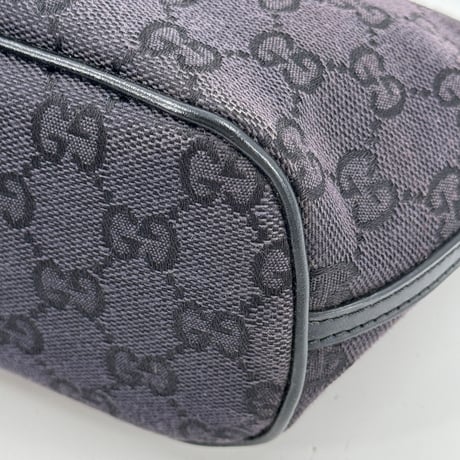 GUCCI GGモノグラムキャンバス グレー ハンドバッグ アクセサリーバッグ