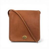 COACH オールドCOACH ハンドクラフト レザー ショルダーバッグ