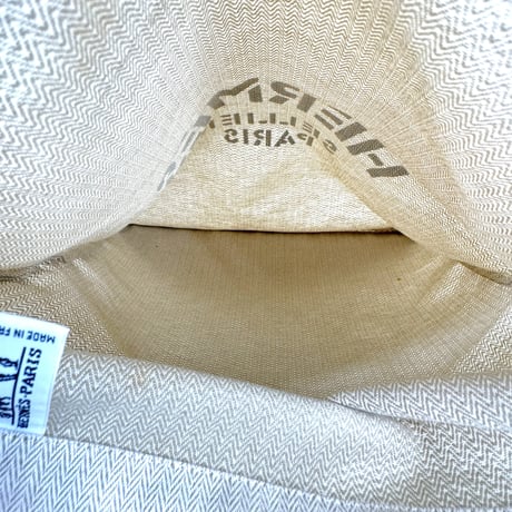 HERMES アリーヌ キャンバス トートバッグ ヴィンテージ ブルー