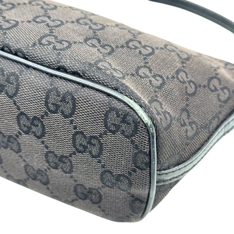 GUCCI ブラック GGキャンバス ハンドバッグ