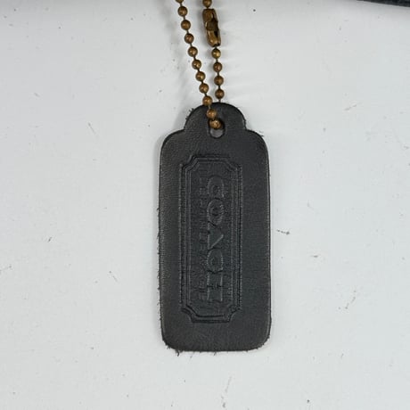 COACH オールドコーチ レザー ショルダーバッグ ブラック グラブタン