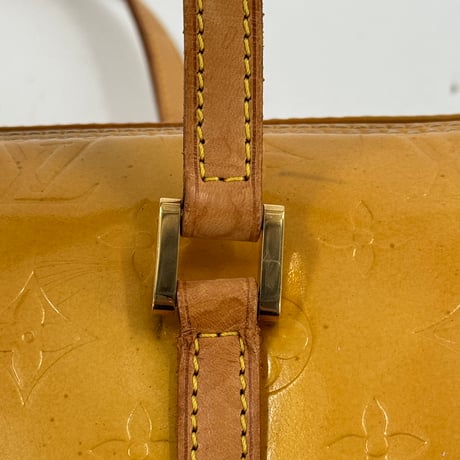 LOUIS VUITTON ベッドフォード モノグラム・ヴェルニ イエロー エナメル ハンドバッグ M91006
