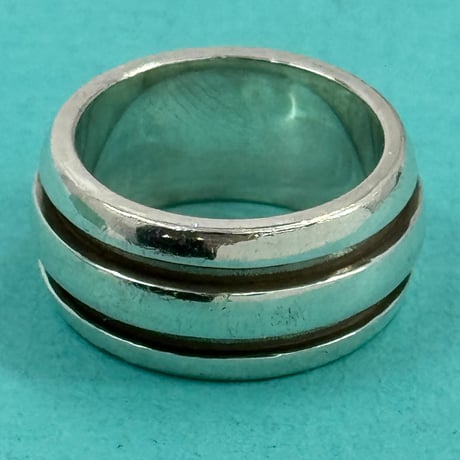 TIFFANY リング グルーブド ダブルライン SV925