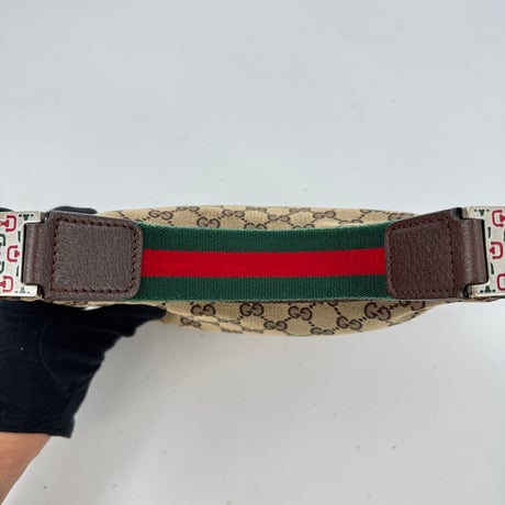 GUCCI シェリーライン ホーボーバッグ GGキャンバス ハンドバッグ
