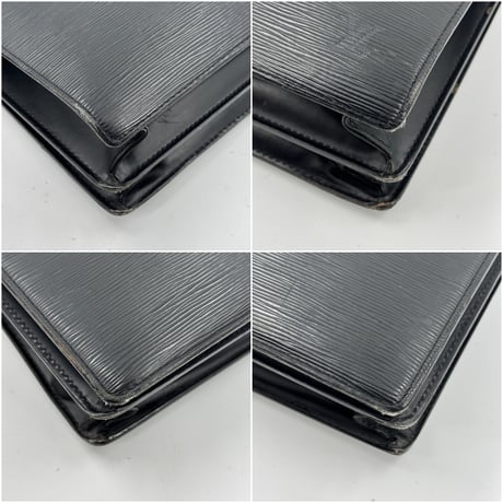 LOUIS VUITTON セルヴィエット・コンセイエ エピ ノワール ハンドバッグ M54422