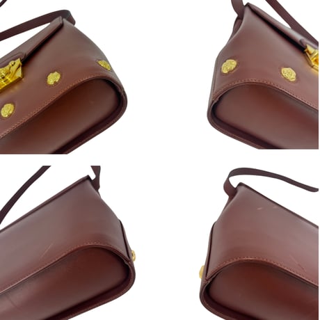 Ferragamo　ショルダーバッグ　レザー　ブラウン