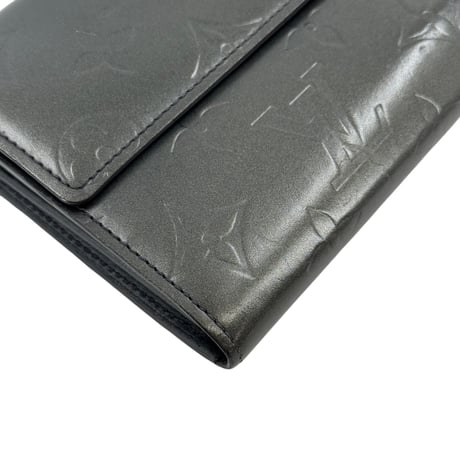 LOUIS VUITTON モノグラム・マット ポルトフォイユ・サラ M65102 長財布