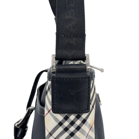 BURBERRY ノヴァキャンバス ブラックショルダーバッグ