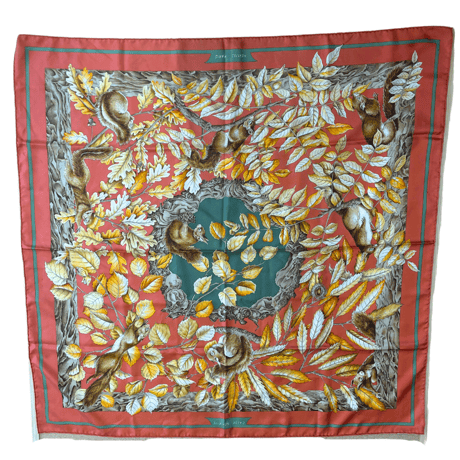 HERMES カレ90 くるみ割り　Casse Roisette Scarf JT110