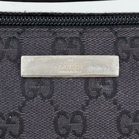 GUCCI GGモノグラムキャンバス グレー ハンドバッグ アクセサリーバッグ