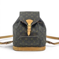LOUIS VUITTON モンスリMM モノグラムキャンバス ブラウン バックパック M51136