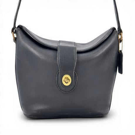 COACH ショルダーバッグ ブラック フルグレインレザー
