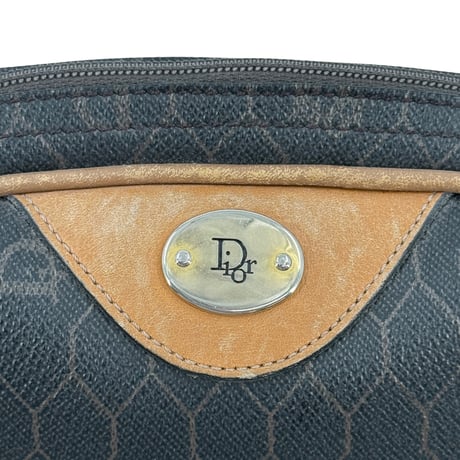 DIOR ハニカムPVCキャンバス ブラックショルダーバッグ