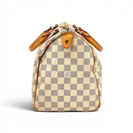 LOUIS VUITTON スピーディ30 ダミエ・アズール キャンバス ホワイト ハンドバッグ N41533