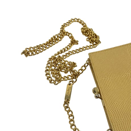 Ferragamo　ヴァラリザード　チェーンショルダーバッグ　YE