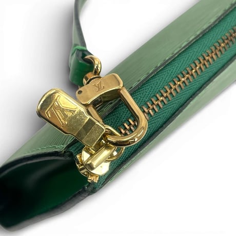 美品 LOUIS VUITTON エピ ポシェット アクセサリー ポーチ グリーン M52984