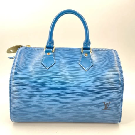 LOUIS VUITTON エピ ブルー スピーディ 25 M43015 レディース ハンドバッグ