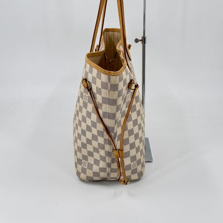 LOUIS VUITTON ネヴァーフルMM ダミエ・アズール ホワイトキャンバス トートバッグ N51107