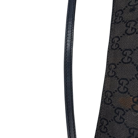 GUCCI ブラック GGキャンバス ハンドバッグ