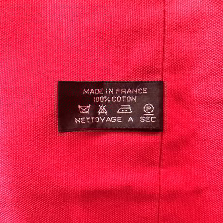 HERMES レッド キャンバス ドローストリング バックパック ポロションミミル GM