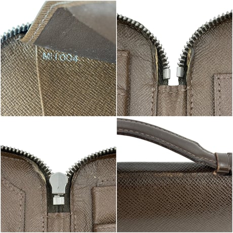 LOUIS VUITTON オーガナイザー アトールタイガレザー ブラウン ラウンドジップクラッチウォレット M30658