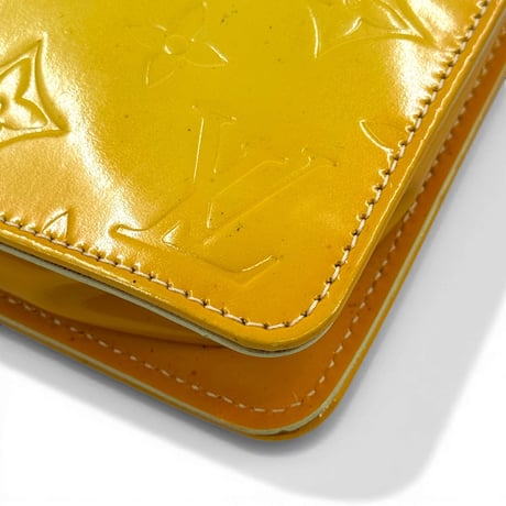LOUIS VUITTON モノグラム ヴェルニ イエロー レキシントン M91058 ハンドバッグ