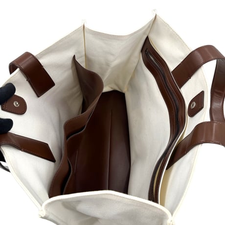 YOSHIMOTO NARA x STELLA McCARTNEY ホワイト キャンバス ショルダーバッグ