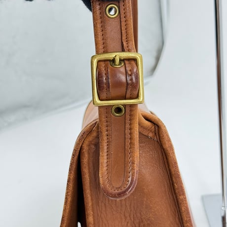 COACH オールドコーチ キャラメル ハンドクラフト レザー ショルダーバッグ