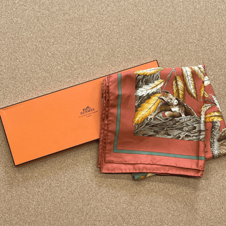 HERMES カレ90 くるみ割り　Casse Roisette Scarf JT110