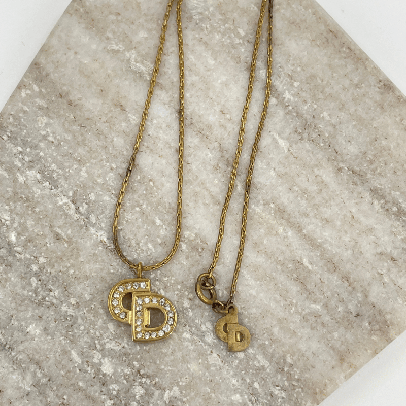 Dior ネックレス CDロゴ アクセサリー ヴィンテージ Christian Dior】ヴィンテージ クリスチャン・ディオール CDロゴ