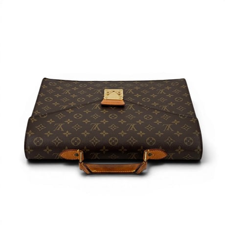 LOUIS VUITTON ポルト ドキュメント セナトゥール モノグラム キャンバス ブラウン ブリーフケース M53335