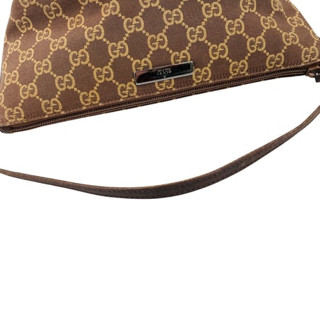 GUCCI ブラウン GGキャンバス ハンドバッグ