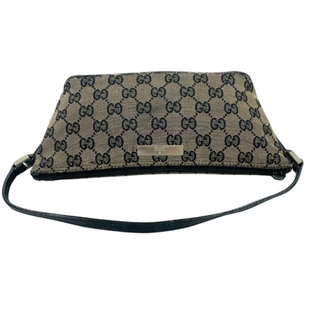 GUCCI GGブラウンキャンバス ハンドバッグ